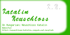 katalin neuschloss business card